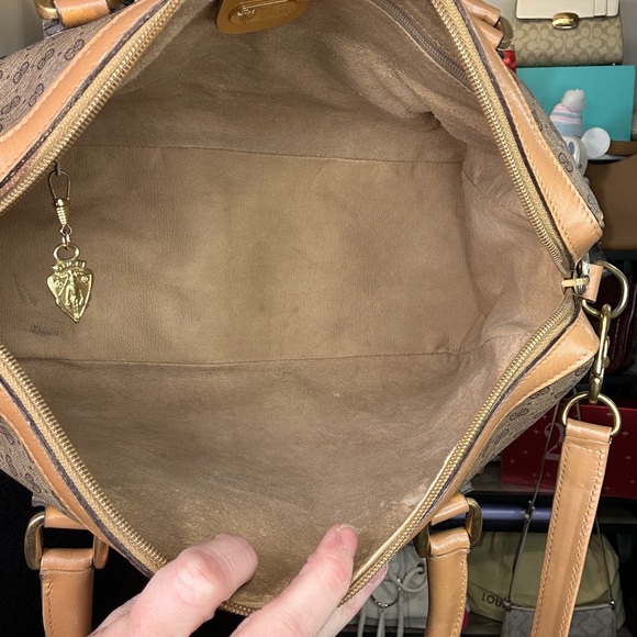 Gucci Vintage Boston Style Satchel Micro GG Coated Canvas 1980s w/ strap & COA - Picture 7 of 14